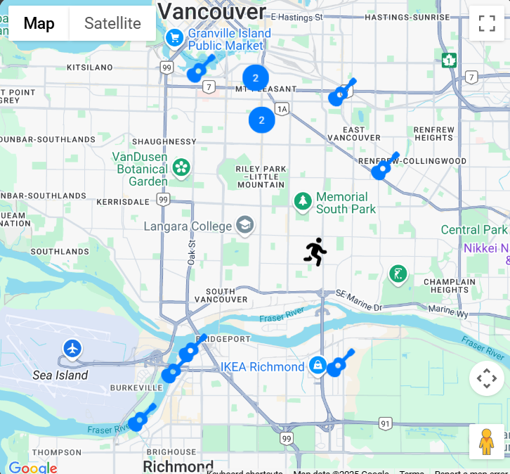 Guitar Store Locator Screenshot